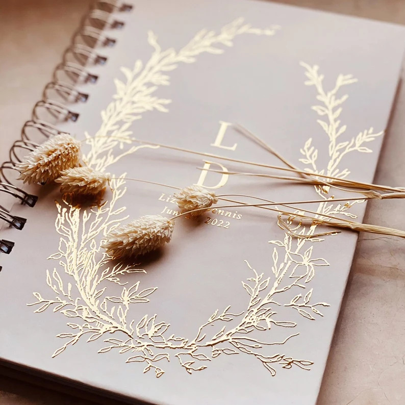 Floral Wedding Planner Book / Beige Custom Wedding Planner / - Etsy | Etsy (US)