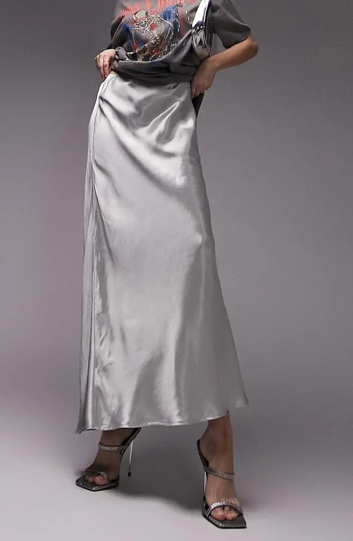 Bias Cut Satin Maxi Skirt | Nordstrom