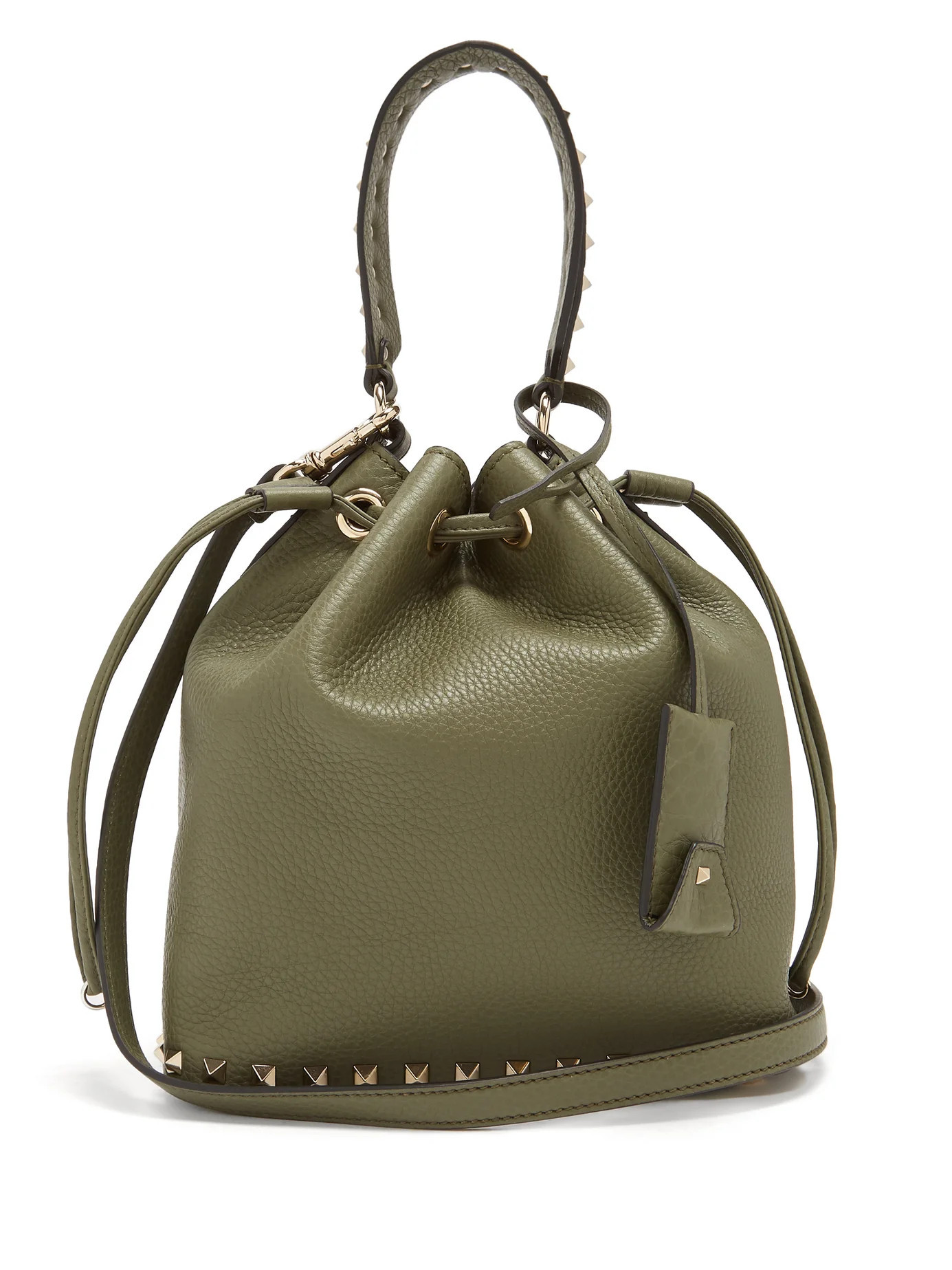 Rockstud leather bucket bag | Matches (US)