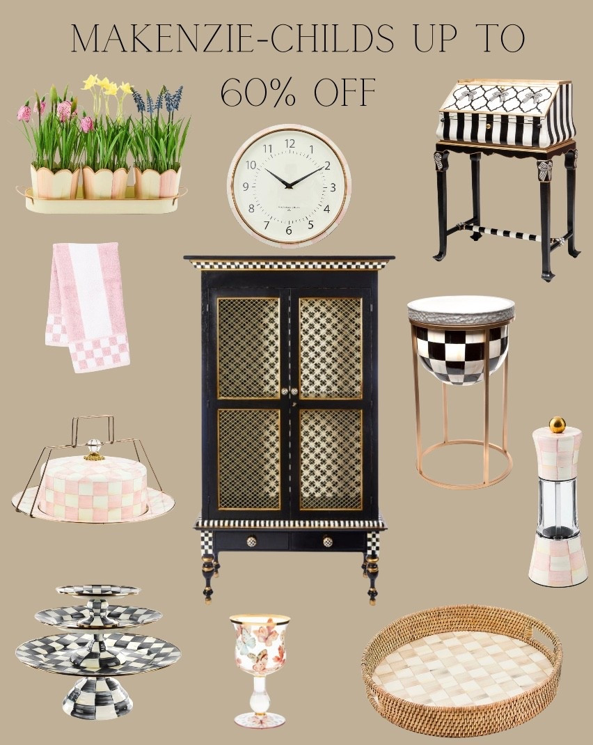 Makenzie Childs is having an amazing sale up to 60% off!! 

Grab your furniture, kitchen decor, office decor, living room decor and more on major sale this Memorial Day weekend

#LTKSaleAlert #LTKHome