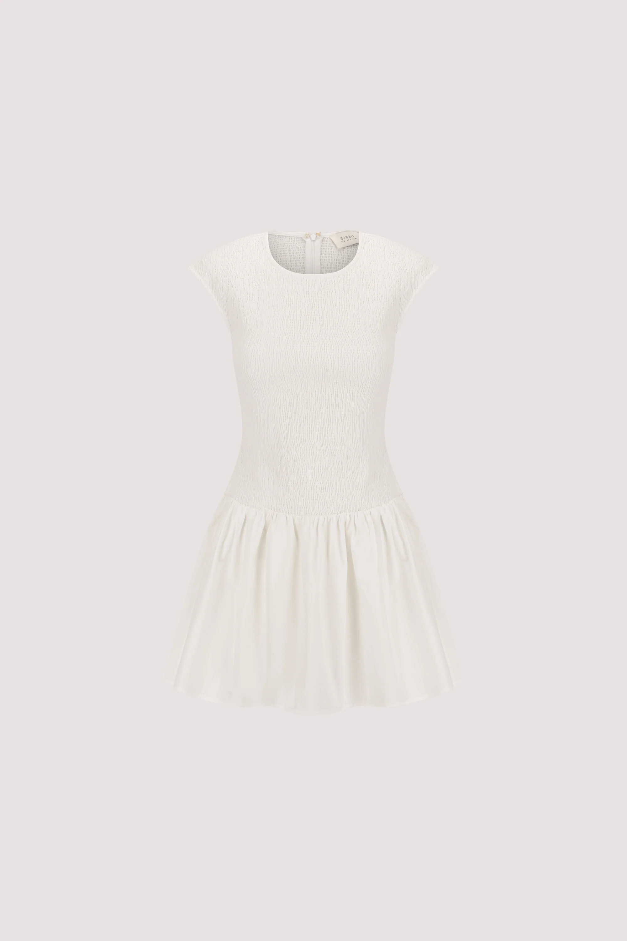 RUBI WHITE POPLIN MINI DRESS | DISSH