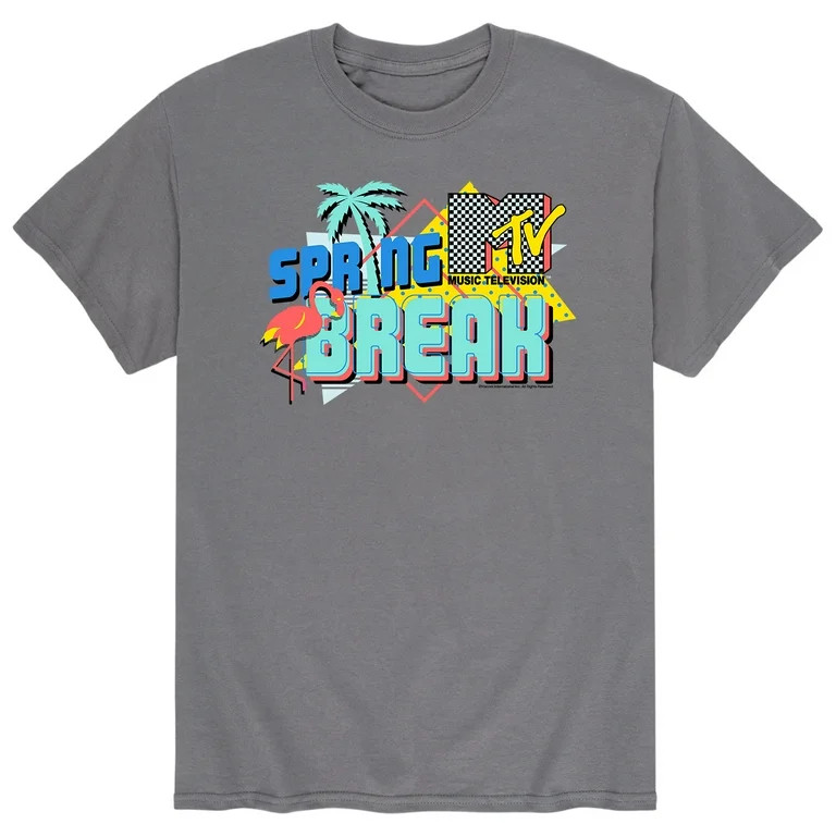 MTV - Spring Break Tv - Men's Short Sleeve Graphic T-Shirt - Walmart.com | Walmart (US)