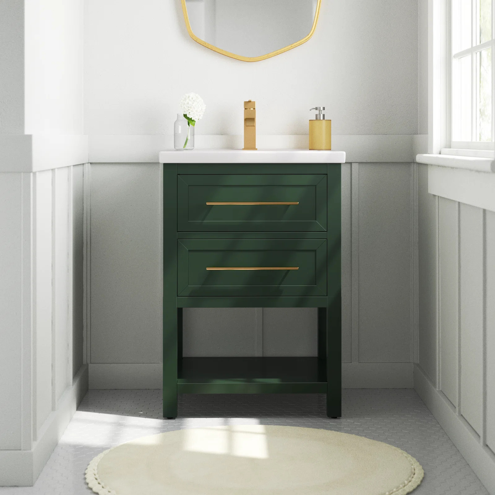 Bickley 24'' Single Bathroom Vanity with Ceramic Top | Wayfair North America