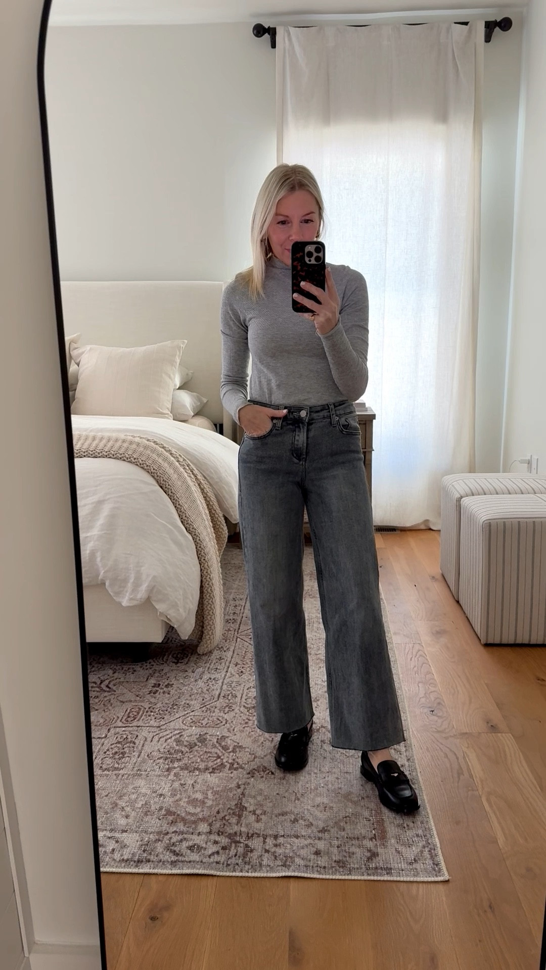 OOTD / love this soft turtleneck under $50! So cozy paired with denim or even sweats! Fave new denim and black loafers @Dear John Denim 

#LTKgrwm #LTKootd #LTKOver40