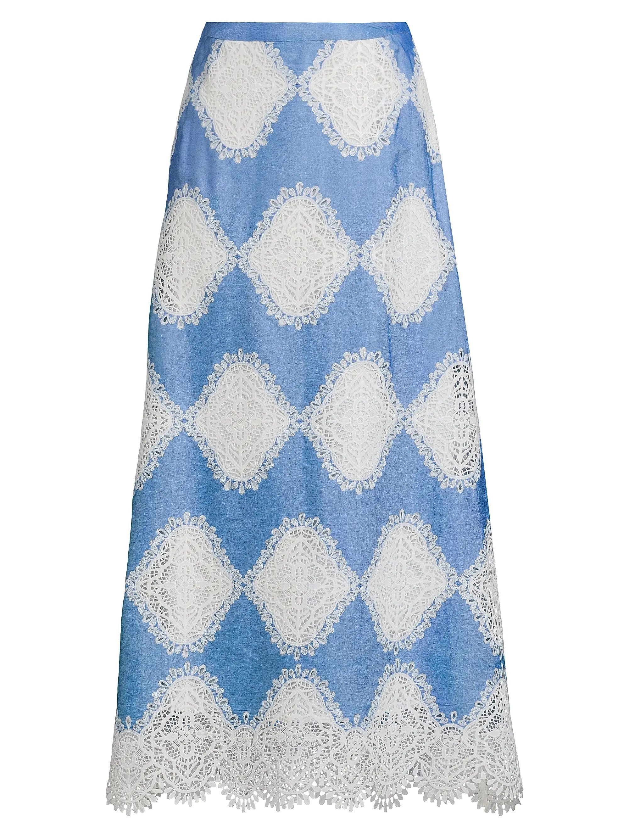 Lace Appliqué A-Line Maxi Skirt | Saks Fifth Avenue