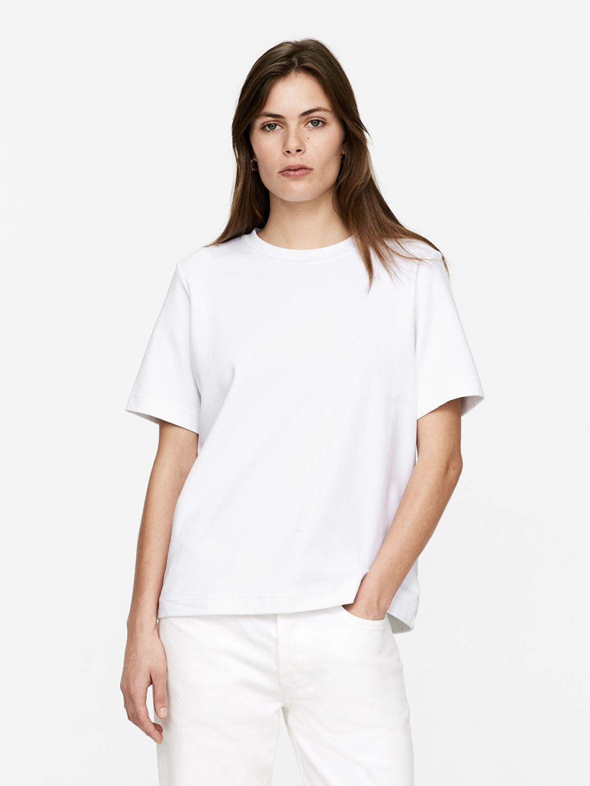PEARL Interlock T-Shirt | Arket UK