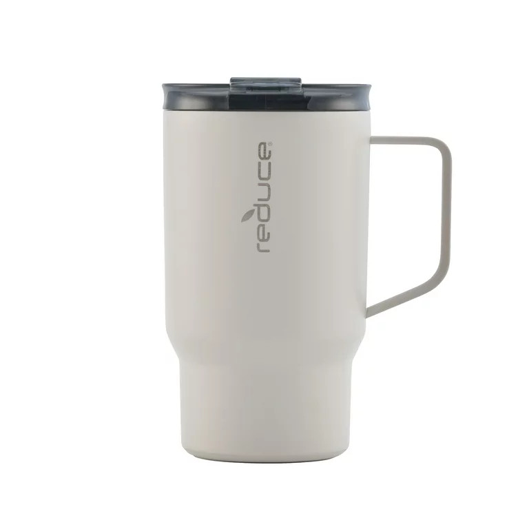 Reduce Vacuum Insulated Stainless Steel Hot1 Mug with Lid and Handle, Linen, 18 oz. | Walmart (US)