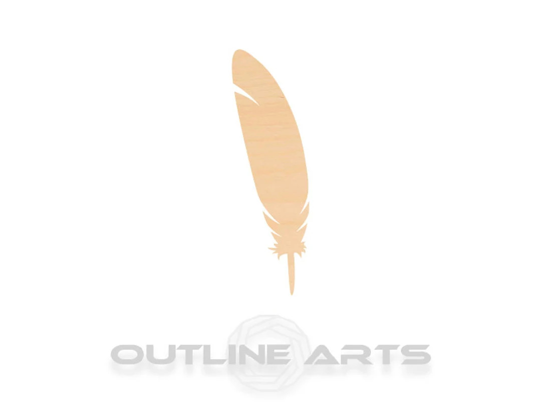 Unfinished Wooden Feather Shape Craft Shape SHIPS FAST - Etsy | Etsy (US)