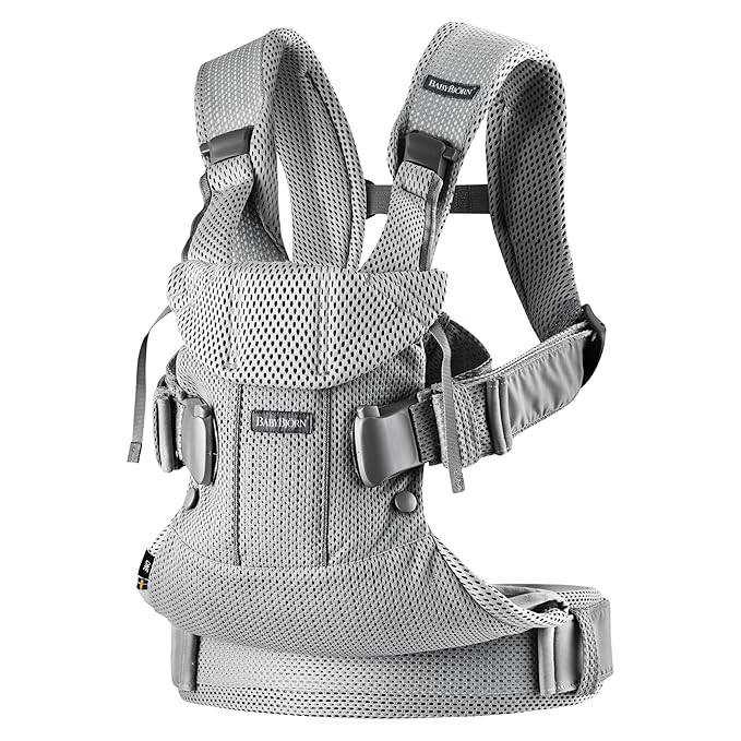 BabyBjörn New Baby Carrier One Air 2019 Edition, Mesh, Silver, One Size | Amazon (US)