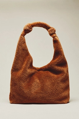 The Love Knot Slouchy Bag: Sherpa Fleece Edition | Anthropologie (US)