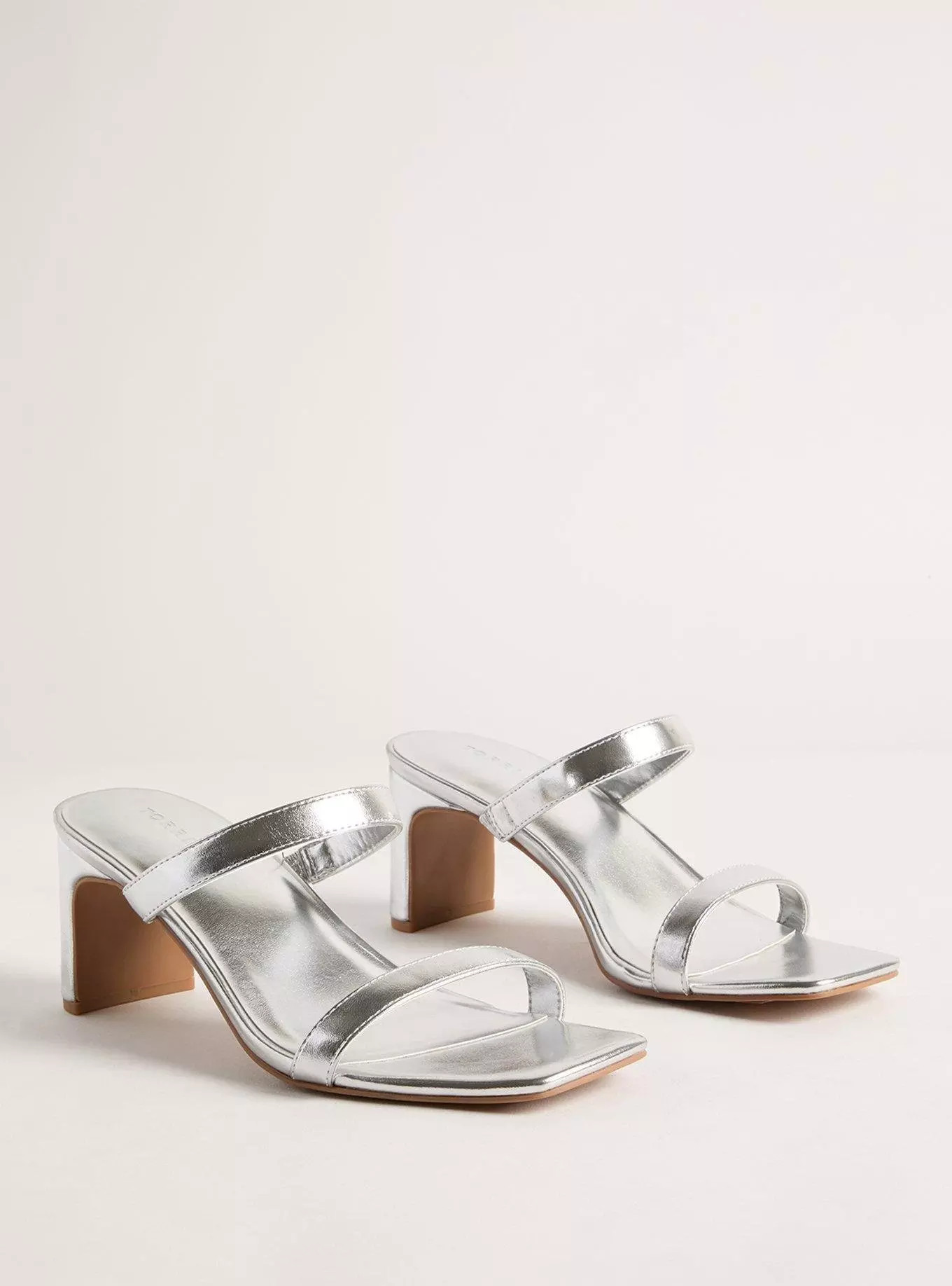 Square Toe Double Strap Heel (WW) | Torrid (US & Canada)