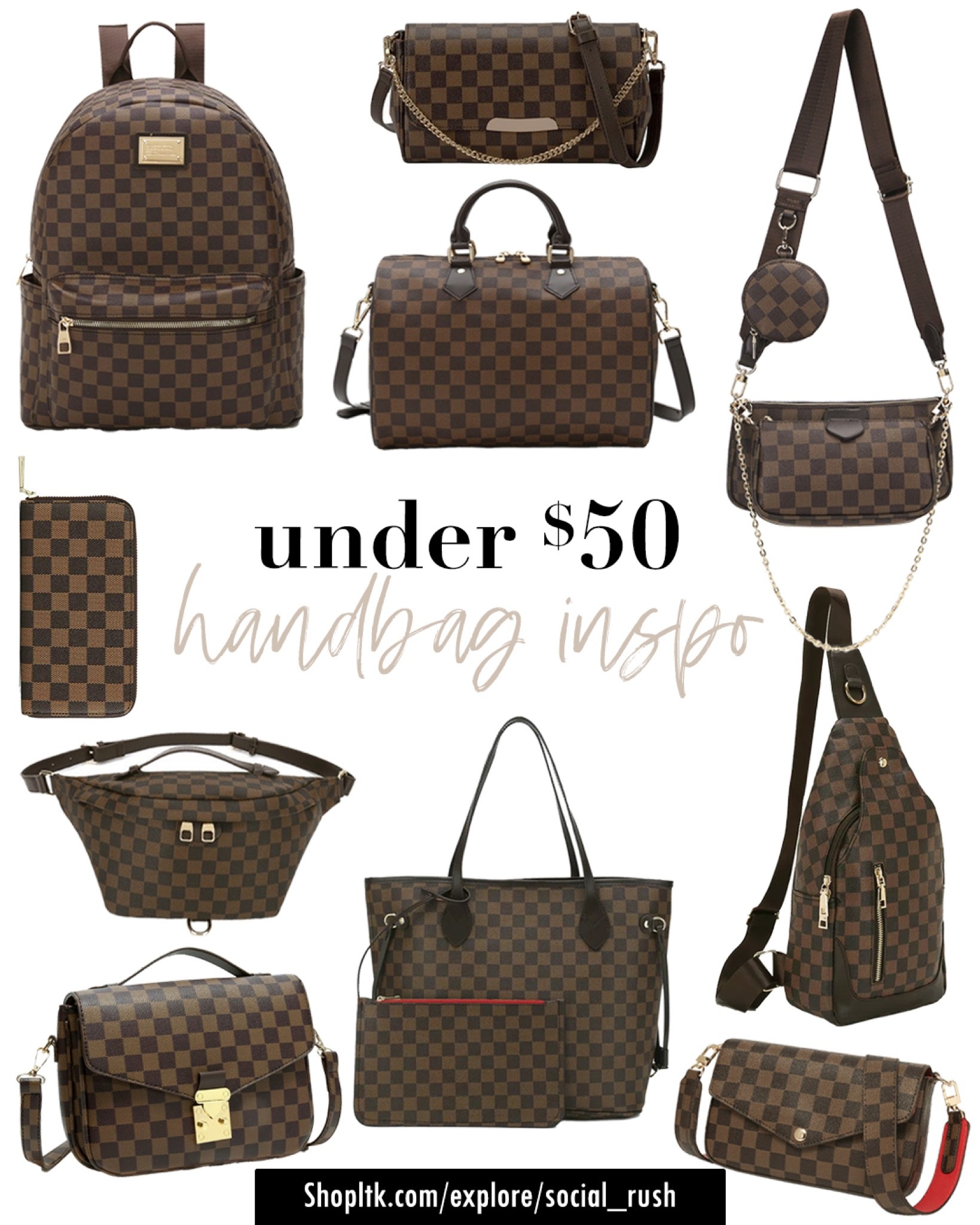 Handbags Under $50, Checkered Handbags, Checkered Purses, Designer Dupes Under $50, Designer Handbag Dupes, Designer Inspired Dupes, Designer Inspired Handbags, Purses Under $50 #dupes #handbags

#LTKunder50 #LTKstyletip #LTKunder100