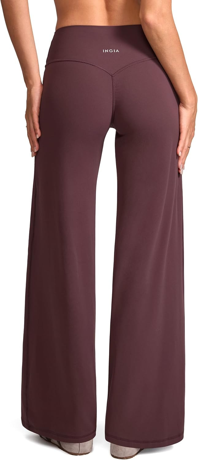 INGIA No Front Seam Scrunch Butt Wide Leg Pants 31'' | Amazon (US)