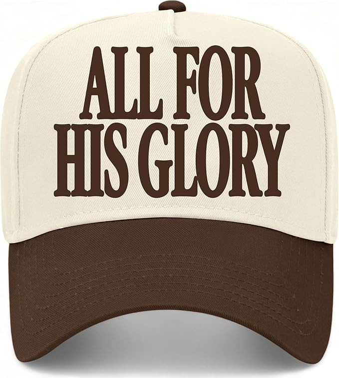 All for His Glory Hat | Premium Adjustable Christian Snapback Baseball Vintage Trucker Hat for Me... | Amazon (US)