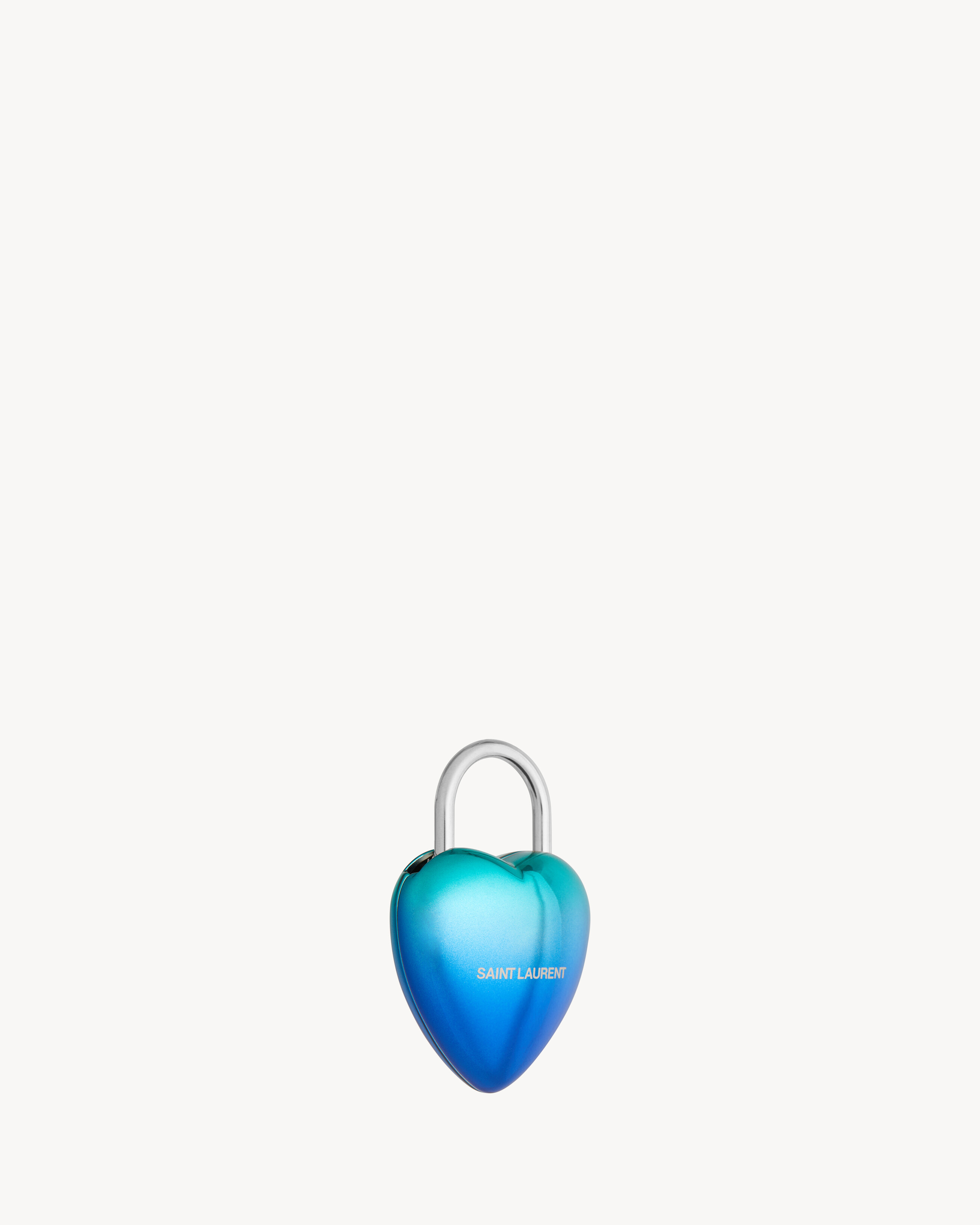 gradient heart-shaped 3d padlock | Saint Laurent Inc. (Global)