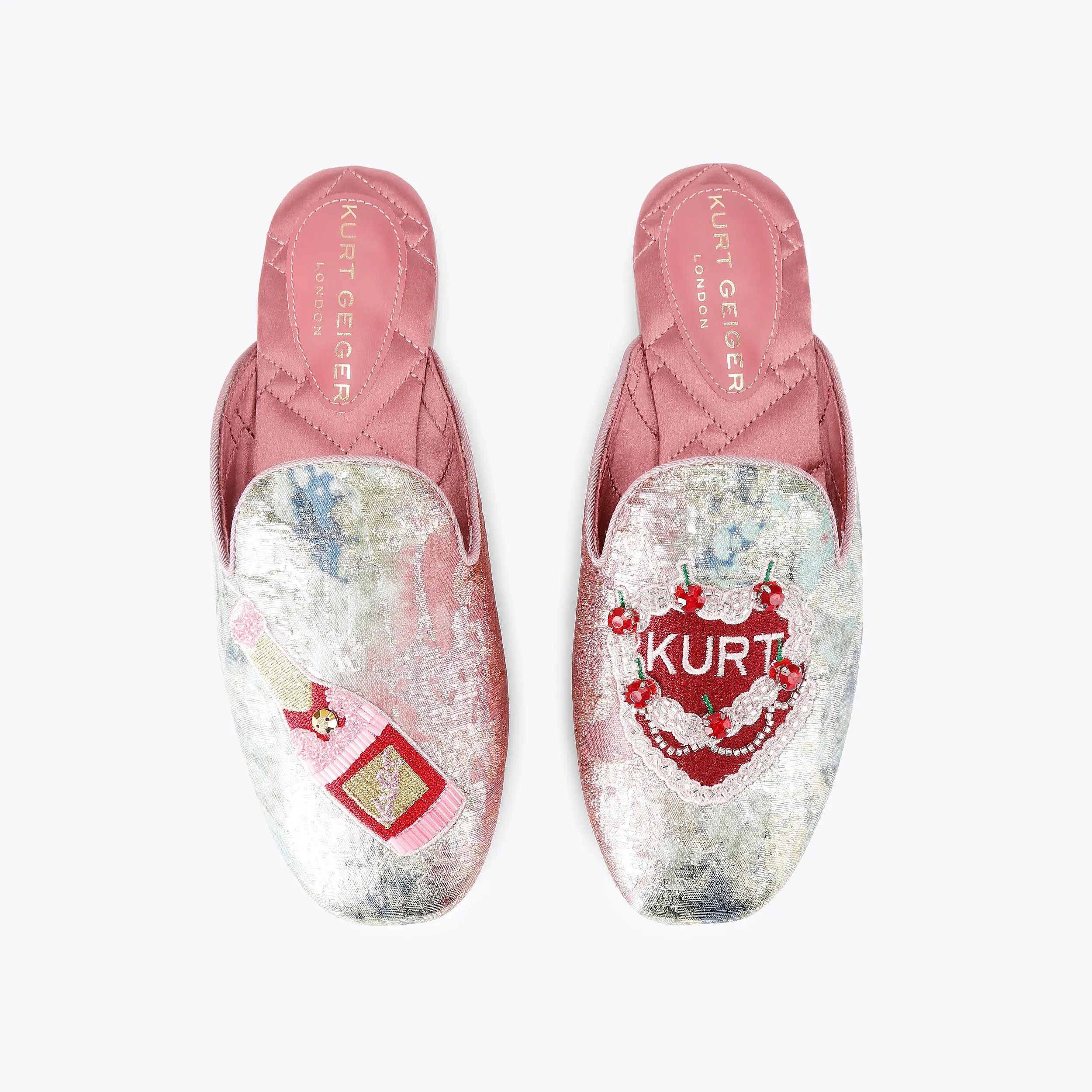 embroidered slipper | Kurt Geiger UK