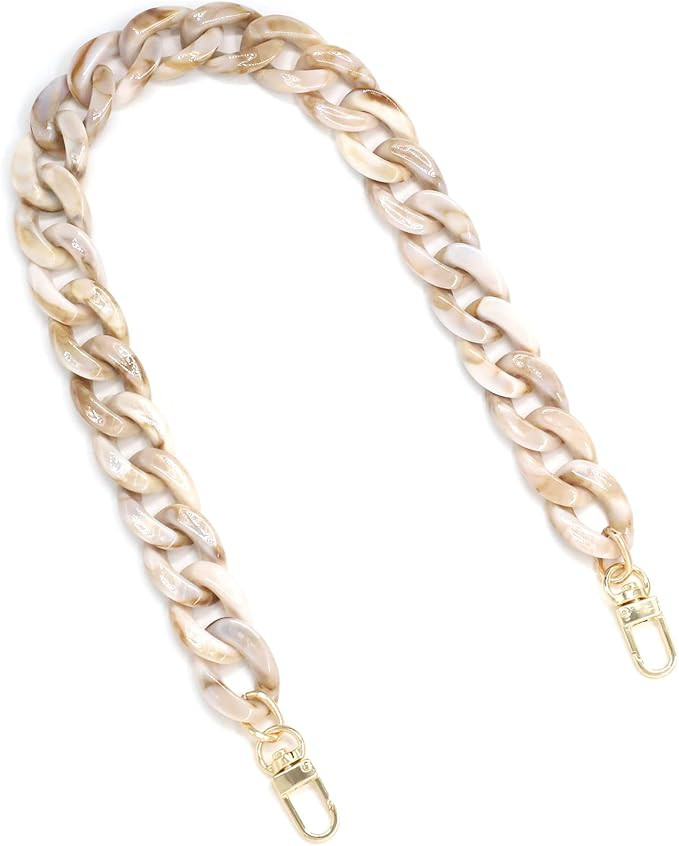 AUMEY 18 inch Oval Acrylic Chain/Plastic Chain/Clear Chain/Hand Bag Chain/Replacement Chain Strap... | Amazon (US)