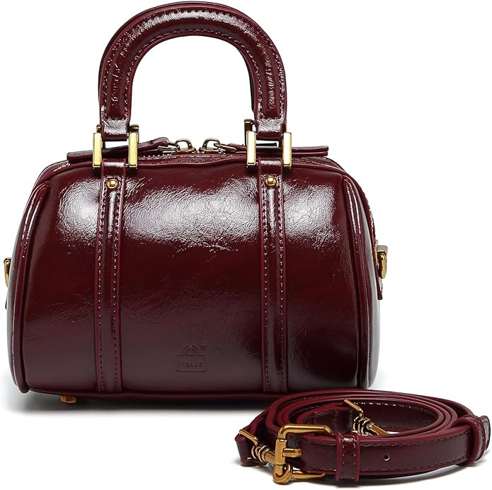 Women's handbag Boston bucket bag single shoulder top handle bag Fashion designer crossbody bag c... | Amazon (US)