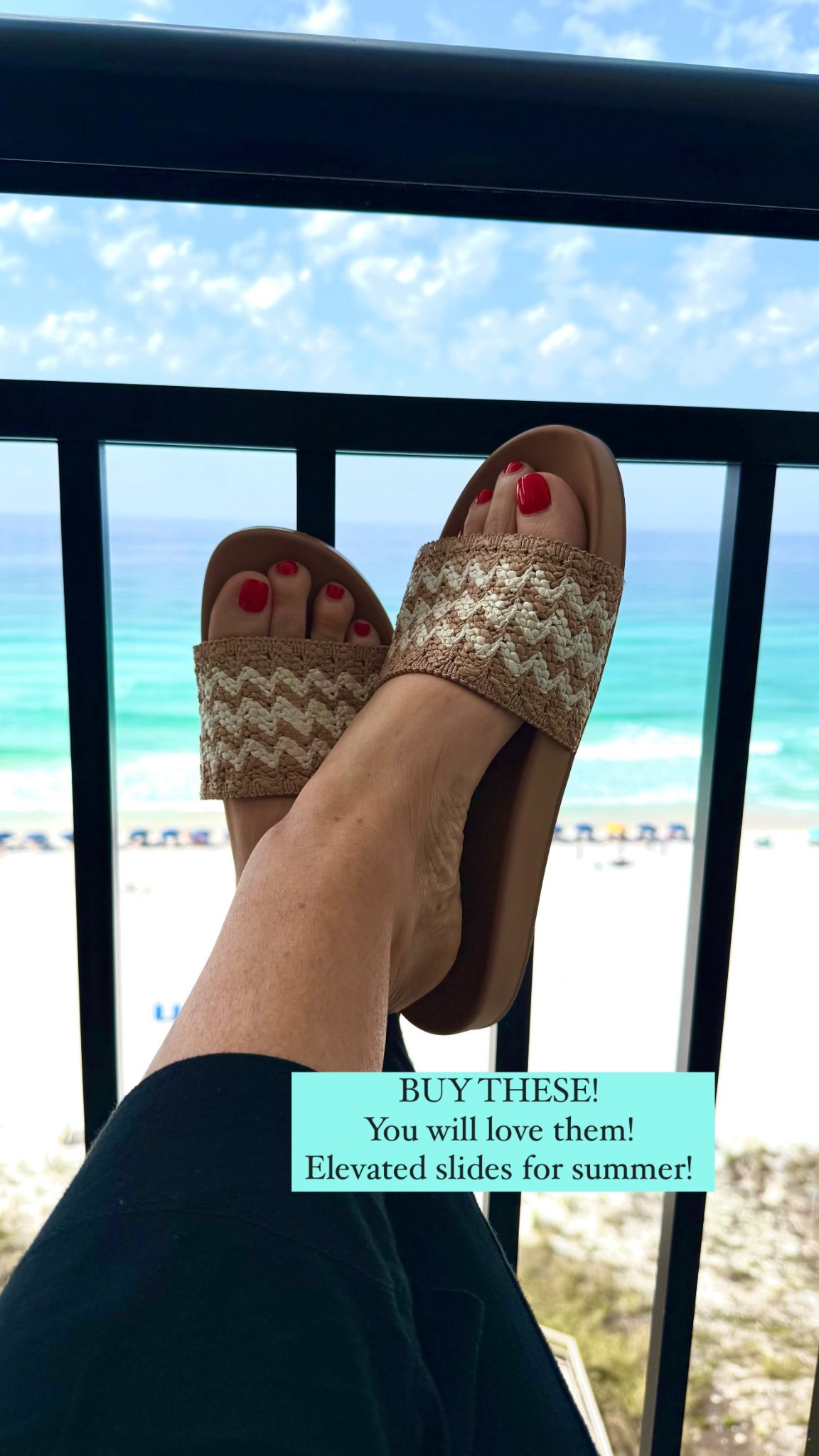 These are so good!!!!! Perfect for summer! Rubber bottom but elevated! BUY THEM! Trust me! 

#LTKSwim #LTKSaleAlert #LTKStyleTip