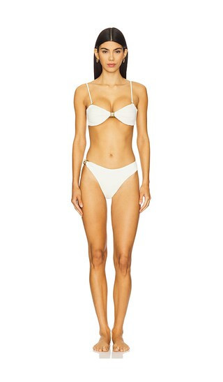 Selia Richwood Bri Bikini Set in White. - size S | Revolve Clothing (Global)