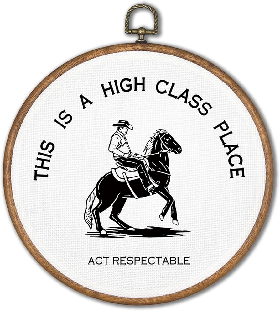 KSDUT Western Cowboy Wall Art Decor - Preppy Trendy Southwestern Wall Art Canvas Frame Hanging Pr... | Amazon (US)