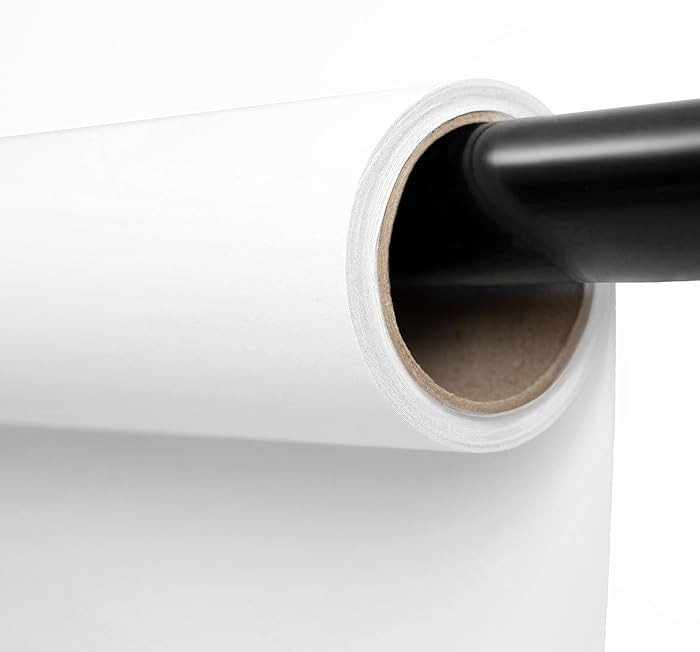 Kate Seamless Paper Backdrop for Photography Photo Backdrop Paper (53''x16.4' Arctic White) | Amazon (US)