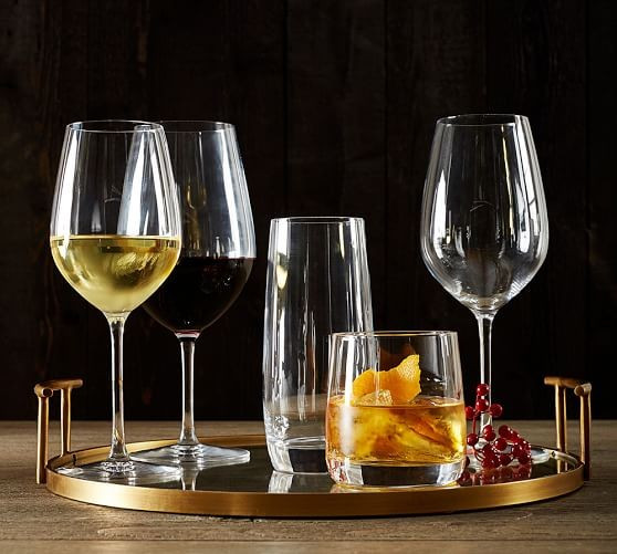 Bleecker Glass Bar Tray | Pottery Barn (US)