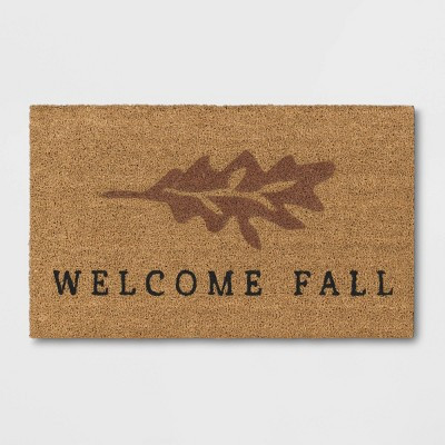 1'6"x2'6" Welcome Fall Harvest Doormat Natural - Threshold™ | Target