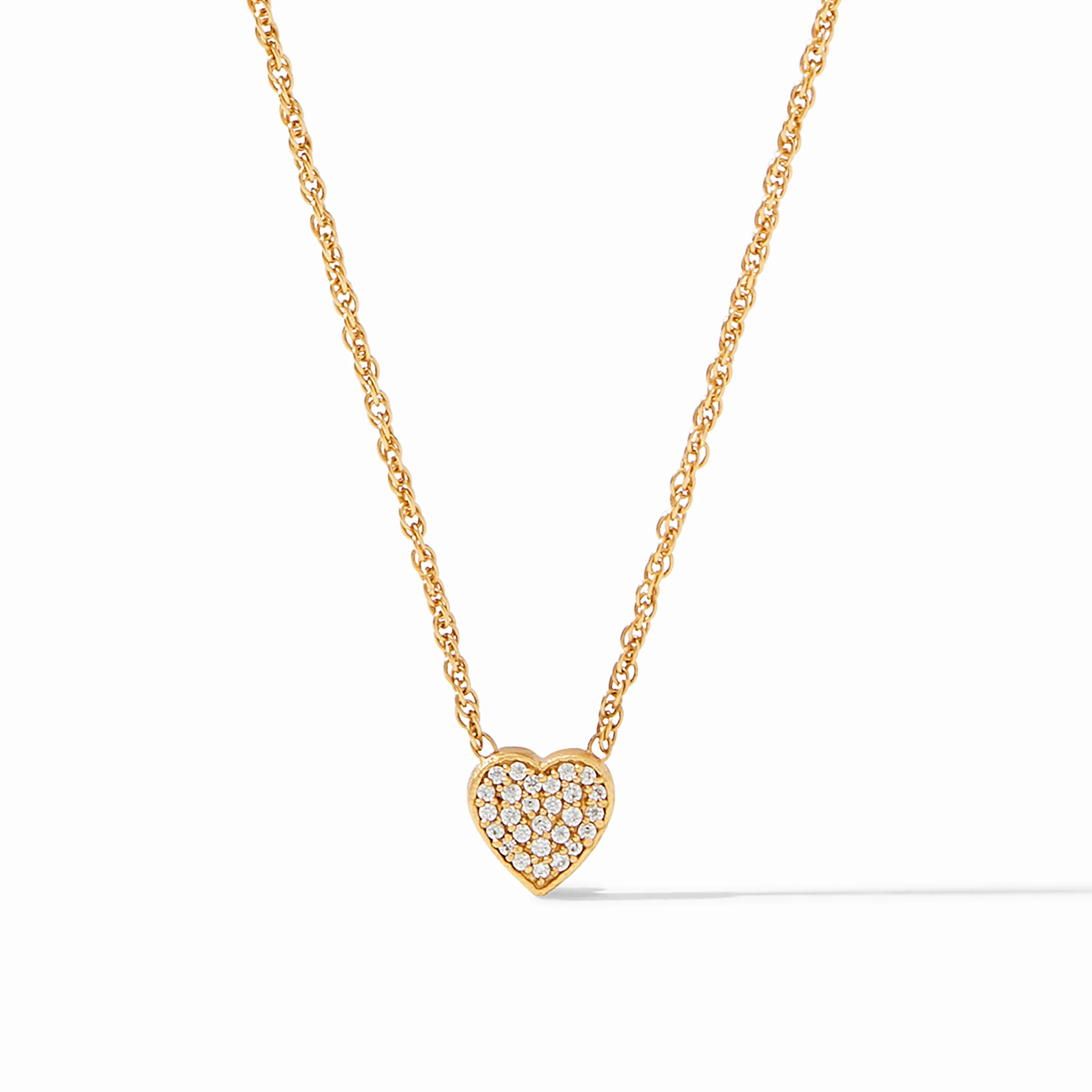 Heart Pavé Demi Delicate Necklace | Julie Vos | Julie Vos