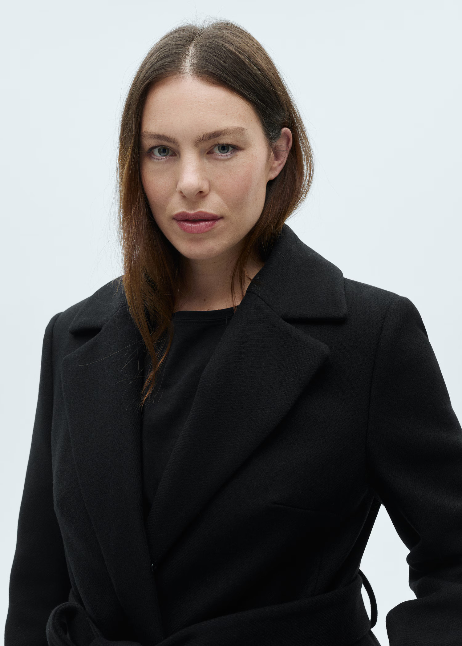 Manteco wool coat with detachable fur collar - Women | MANGO USA | Mango (US/MX/AU)