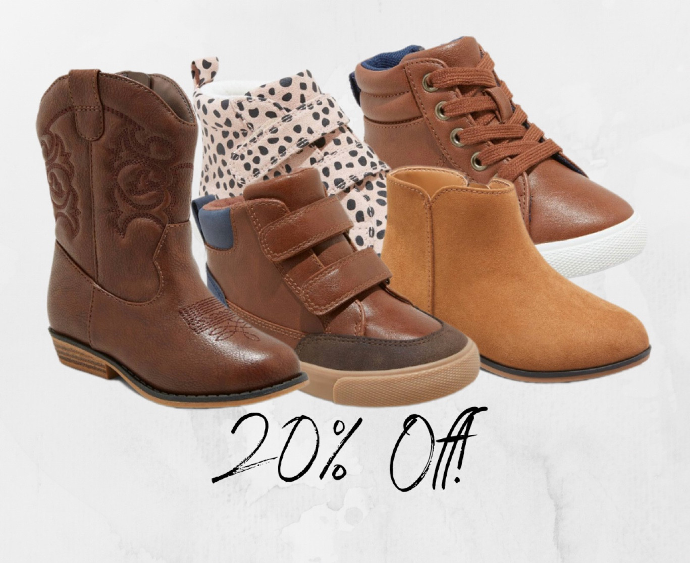 20% off kids shoes!
Kids sneakers, kids boots

#LTKsalealert #LTKkids #LTKfindsunder50