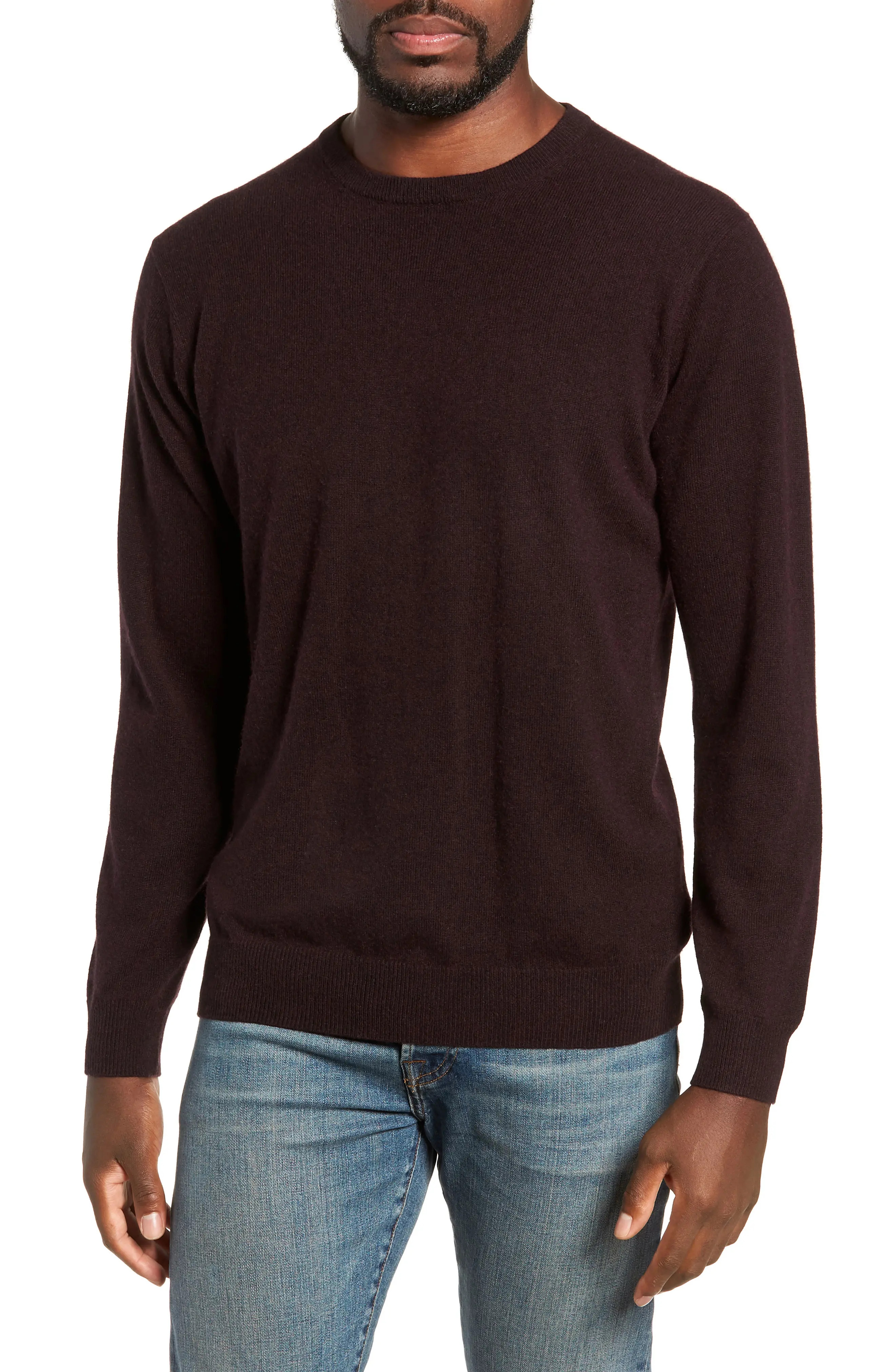 Men's Rodd & Gunn Queenstown Wool & Cashmere Sweater, Size Medium - Purple | Nordstrom