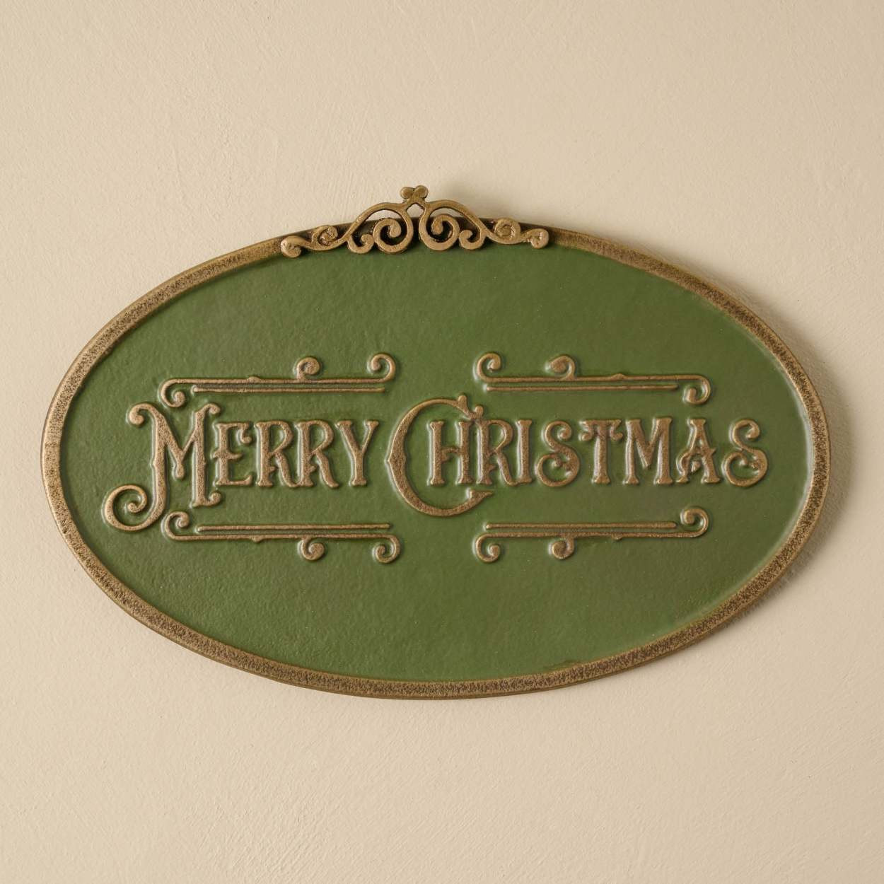 Merry Christmas Metal Wall Sign | Magnolia