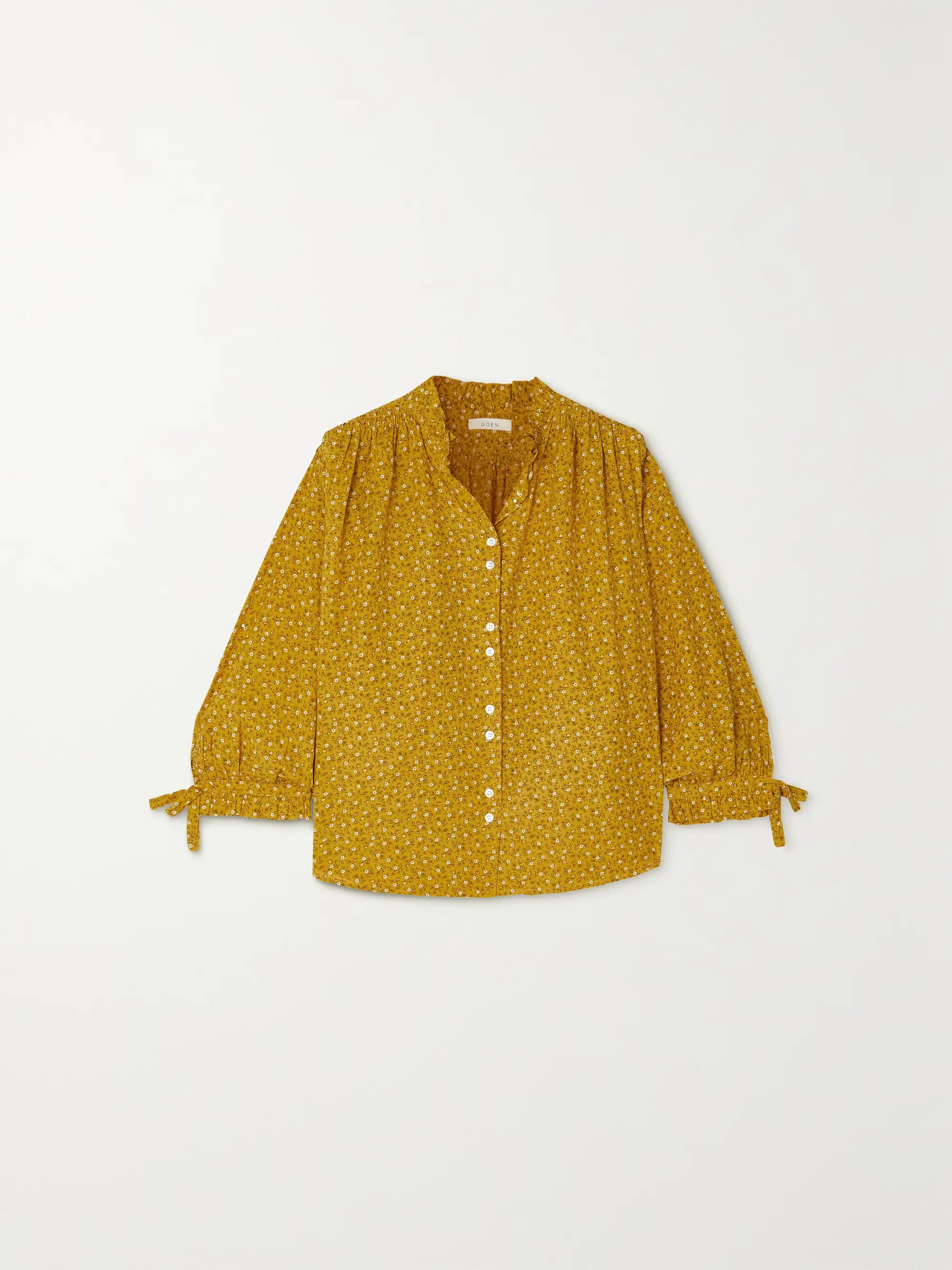 Rose floral-print cotton-blend blouse | NET-A-PORTER APAC