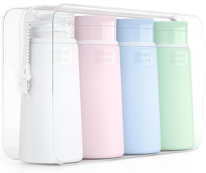 Valourgo Travel Bottles for Toiletries, Tsa Approved 3.4oz Portable Travel Bottles, BPA Free Leak... | Amazon (US)