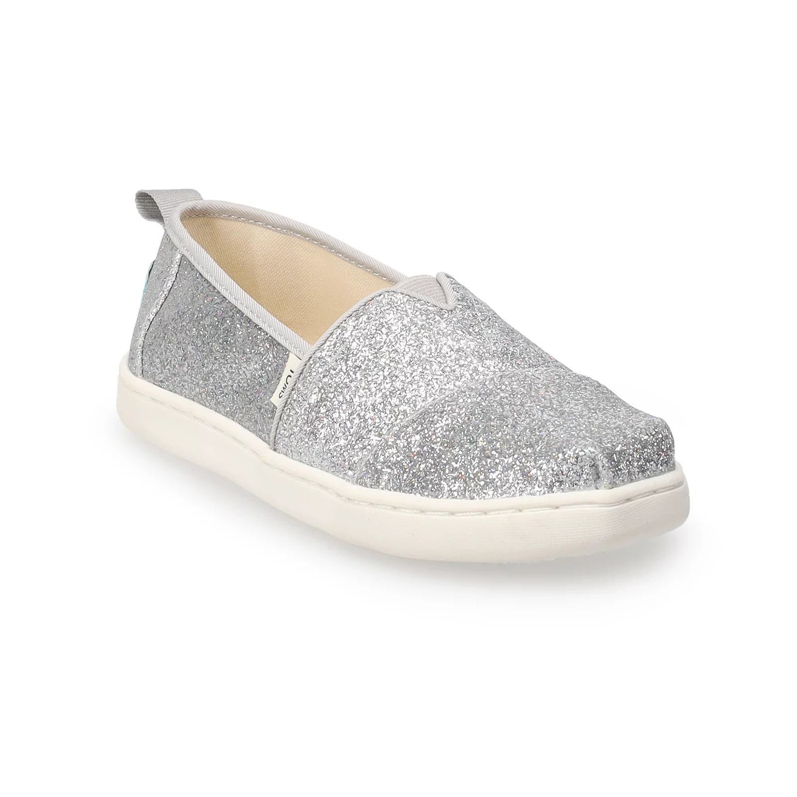 TOMS Glimmer Girls' Alparagata Shoes, Girl's, Size: 12, Silver | Kohl's