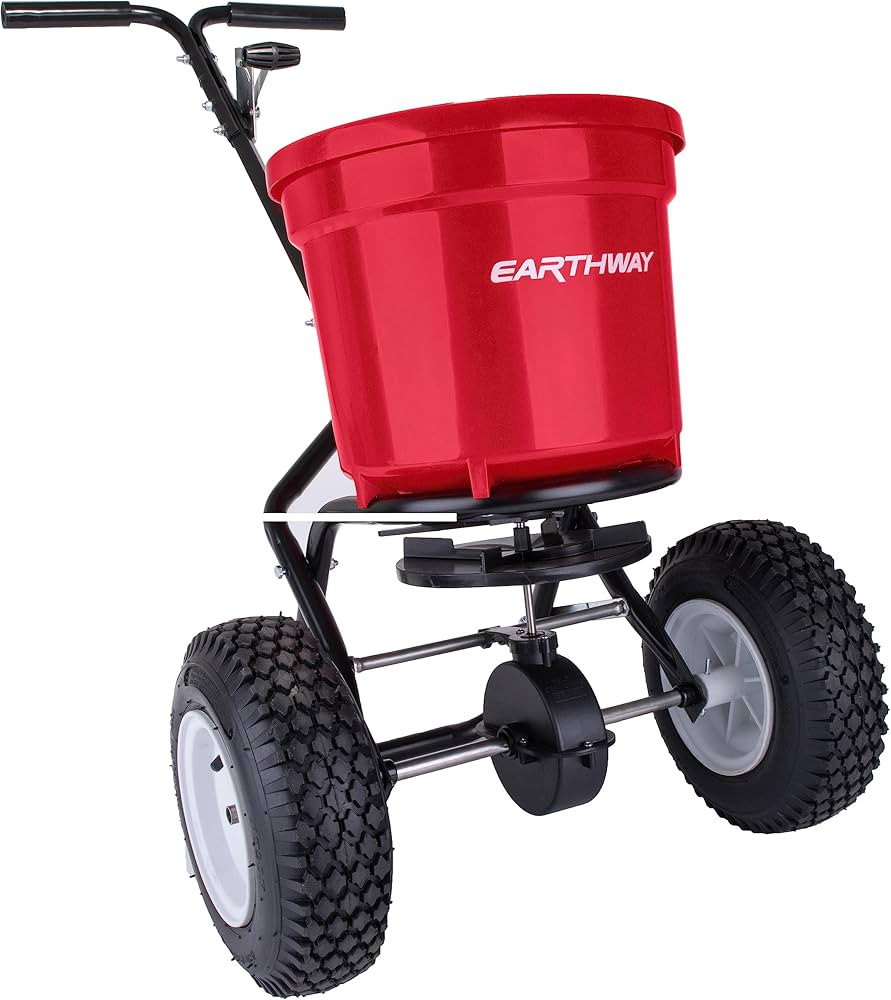 EarthWay 2150 Commercial 50 LB Broadcast Fertilizer Spreader. Heavy-Duty Walk-Behind Push Garden ... | Amazon (US)