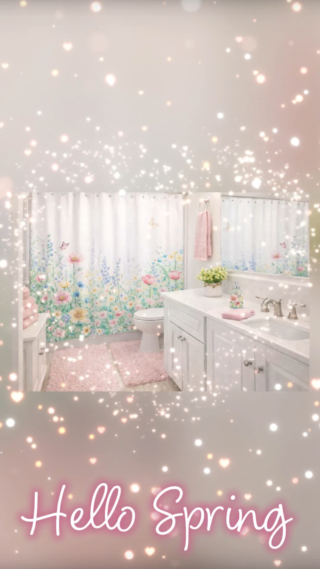  Just a few simple touches and this bathroom feels completely refreshed… soft, pretty, and full of that happy spring energy. 

#SpringDecor #BathroomInspo #HomeStyling #AmazonFinds #SpringRefresh