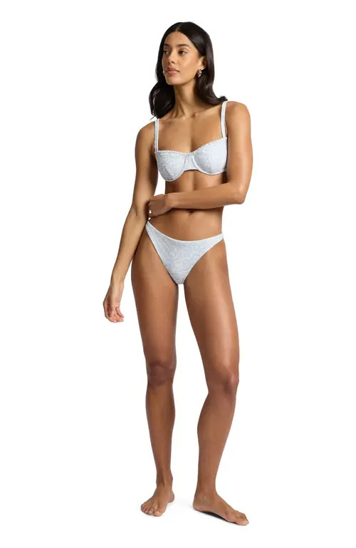 Onia Marilyn Underwire Bikini Top in Sky/egret at Nordstrom, Size Small | Nordstrom