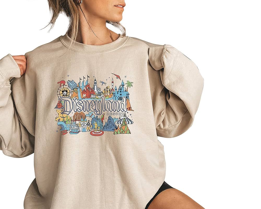 Disneyland Sweatshirt For Women, Disneyland Shirt For Women, Disney Sweatshirts, Disney Sweatshir... | Amazon (US)