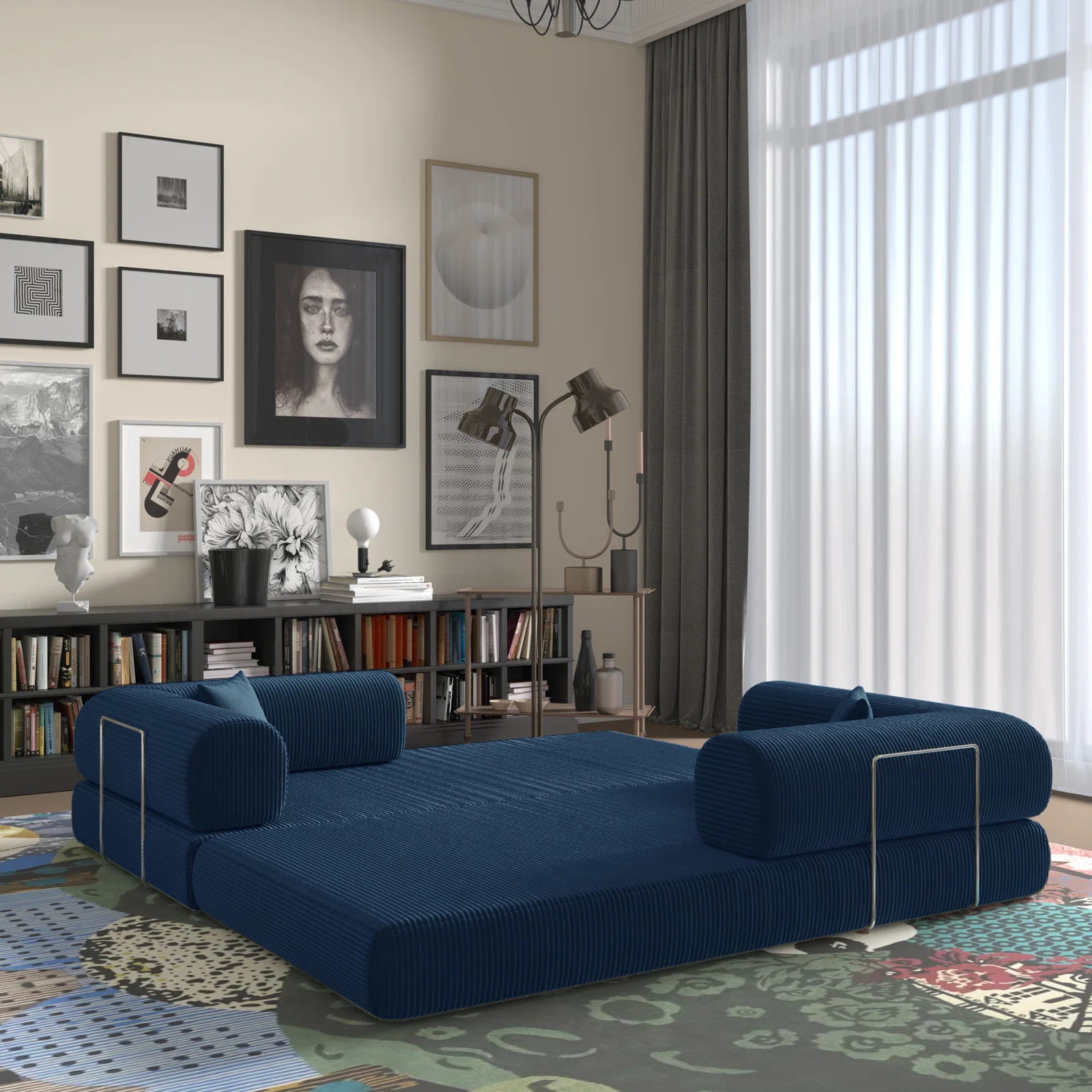 Jairden Corduroy 2Seat Sofa Bed In A Box | Wayfair North America