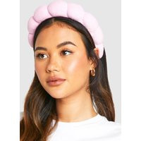 Womens Curved Toweling Headband - Pink - One Size | boohoo (US & Canada)