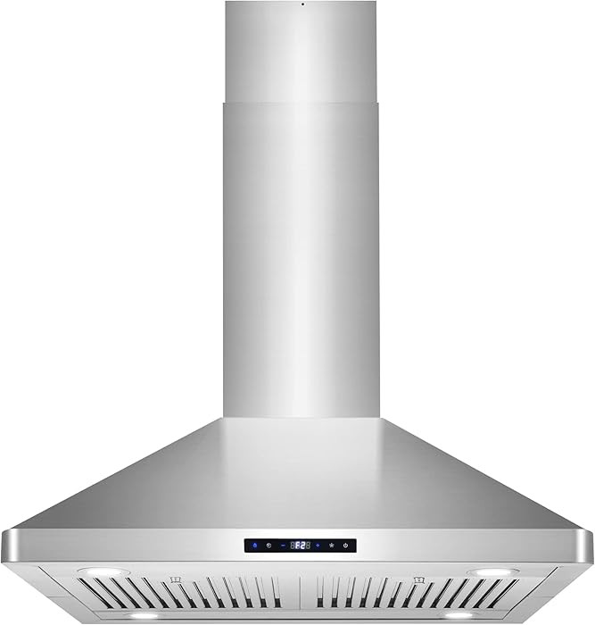 COSMO COS-63ISS75 30 in. Lumin Collection 380 CFM Ducted Island Range Hood, Soft Touch Controls, ... | Amazon (US)