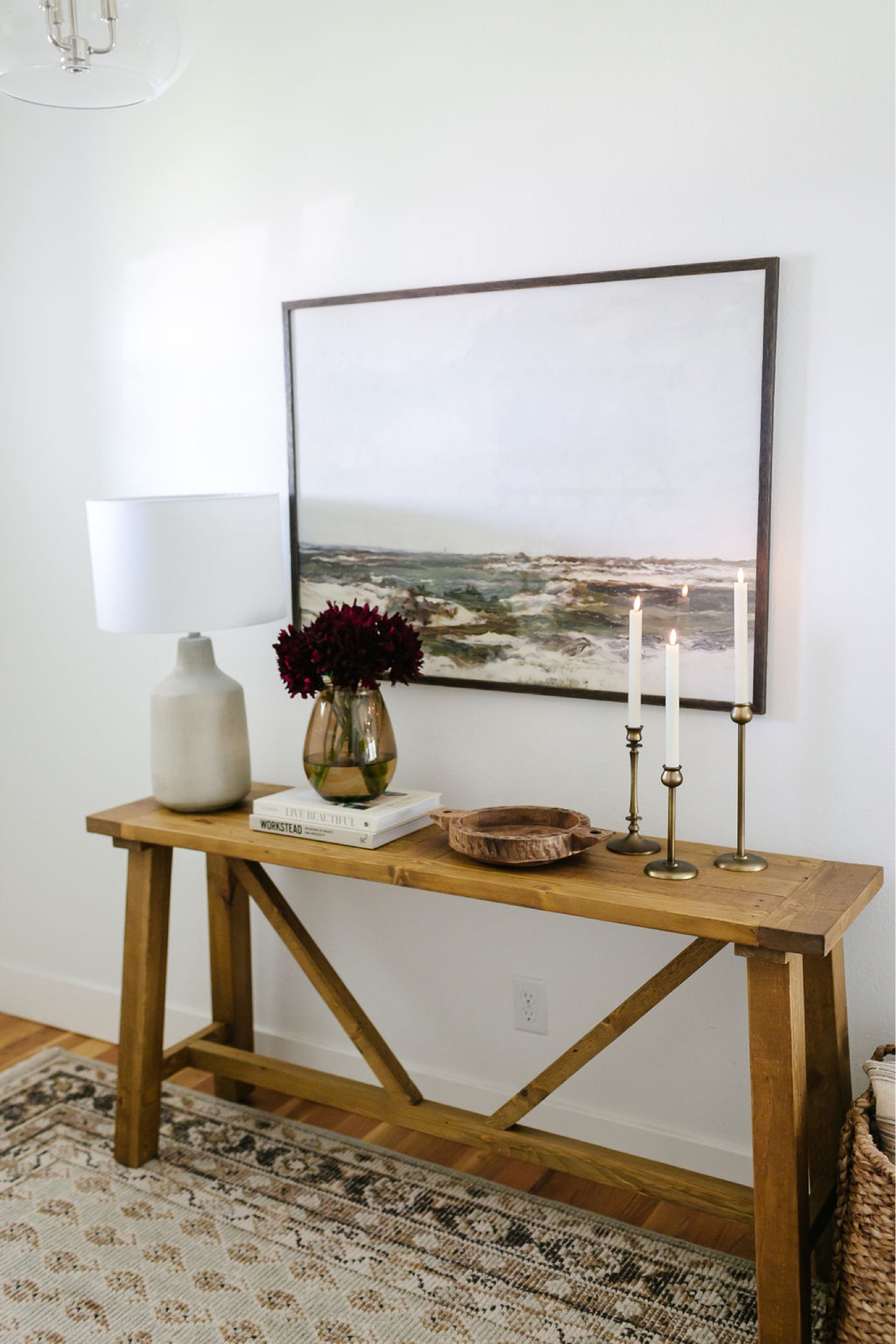 Entryway, living room, console  table, table lamp, artwork, vintage rug, target home,

#LTKsalealert #LTKFind #LTKhome