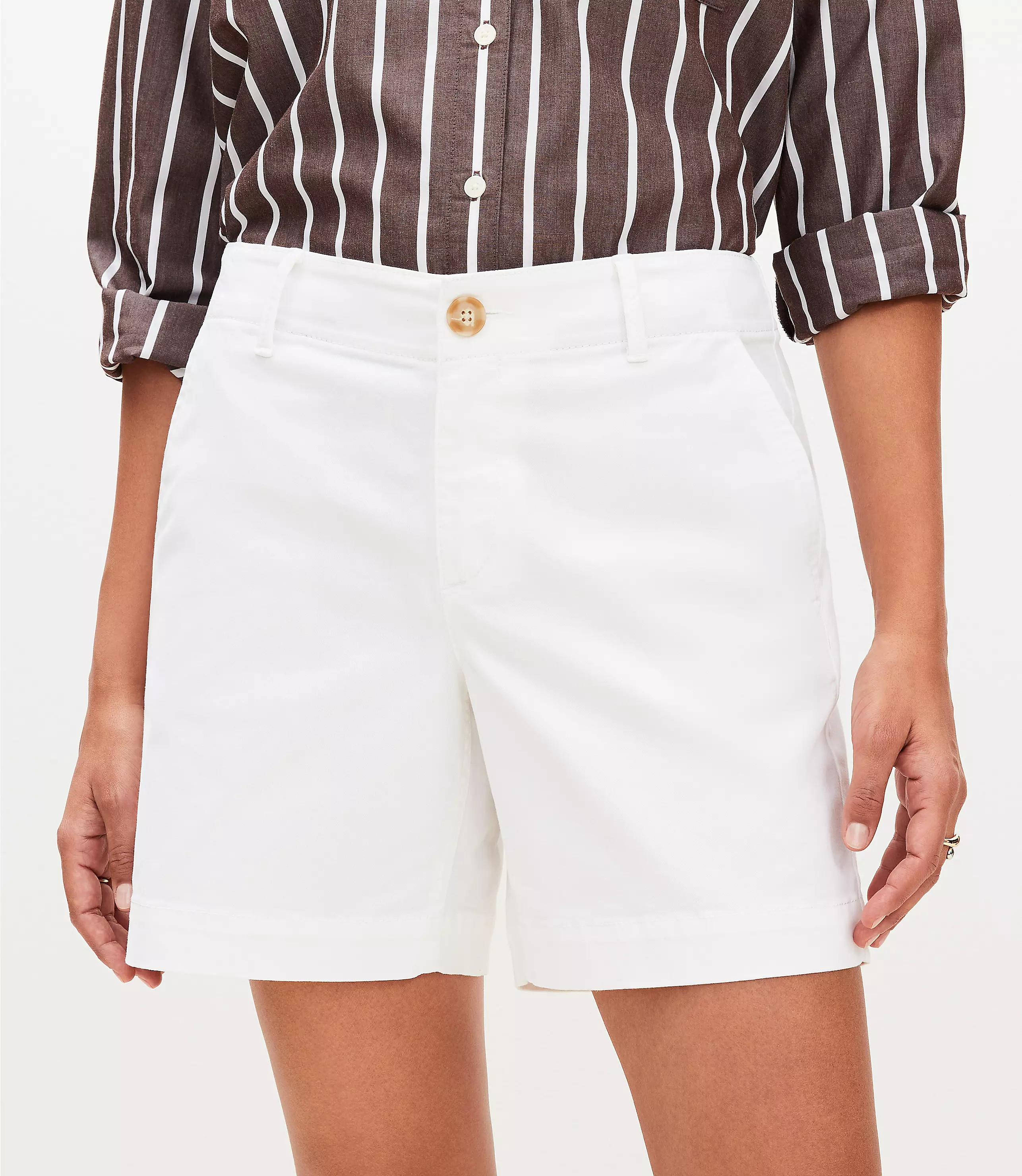 Curvy Monroe Chino Shorts | LOFT