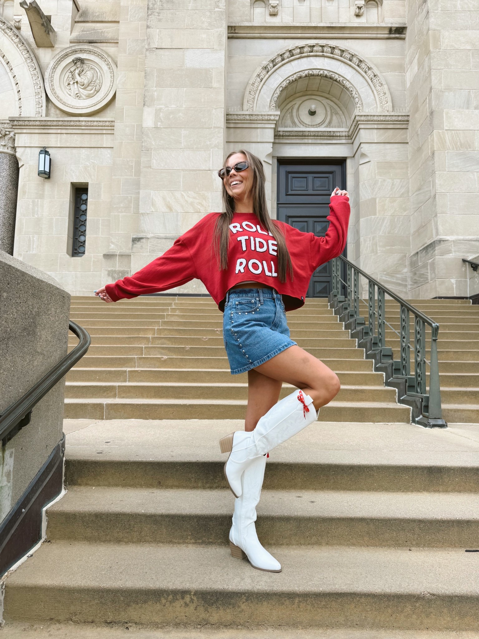 Game day but making it fashion! ✨ 
Gameday Social has the most unique collection no matter what school you’re cheering on!

Gameday • football • sports • mom styles • how to style • Alabama 

#LTKFallSale #LTKSaleAlert #LTKFindsUnder100