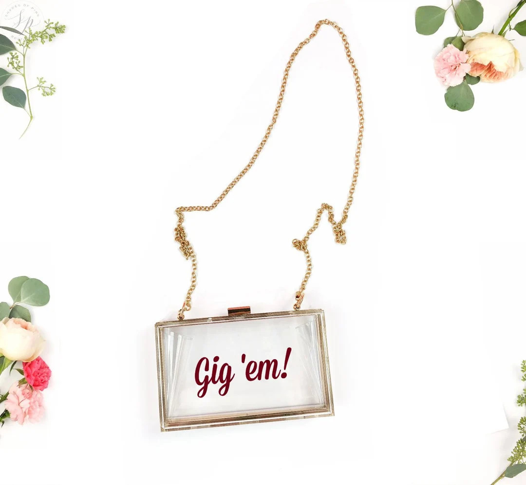 Clear College Gameday Stadium Purse Bag Texas Tech UT TCU - Etsy | Etsy (US)