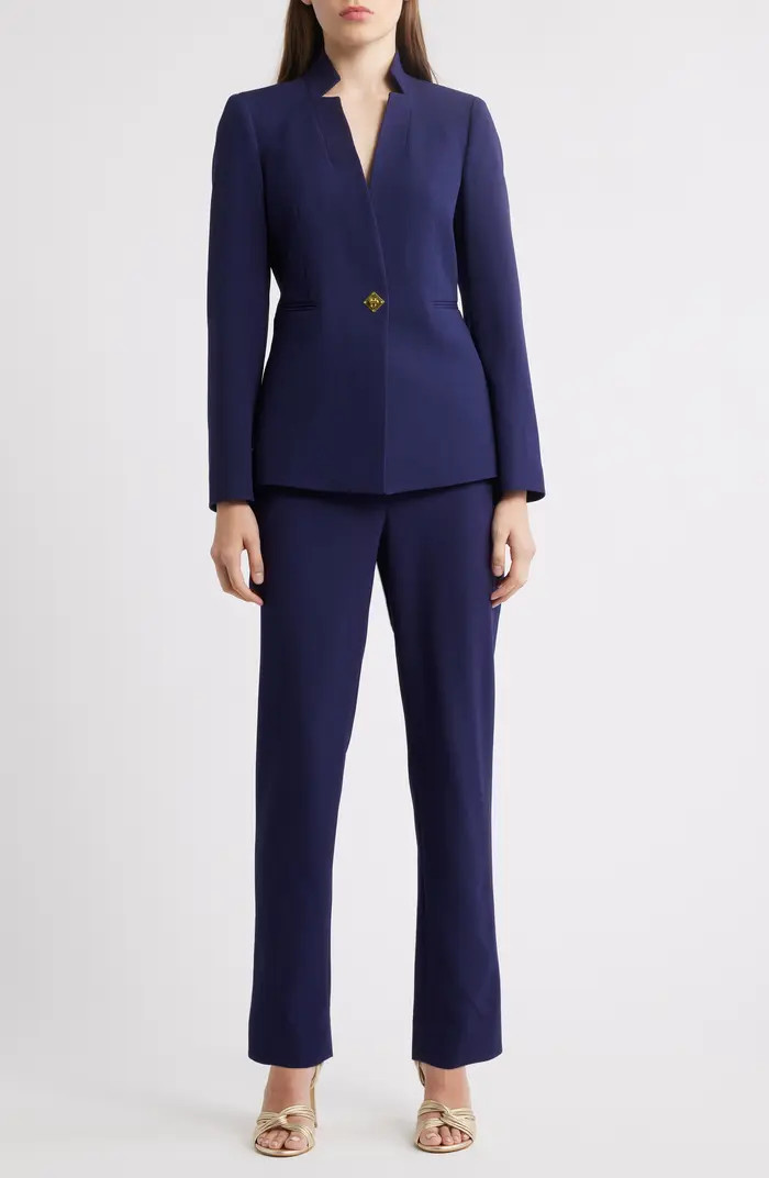 Tahari ASL Notch Neck Long Sleeve Jumpsuit | Nordstrom | Nordstrom