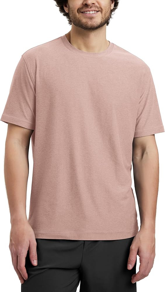 ODODOS Men's Performance T-Shirt - Stratum Tech Tee, Ultra Soft Moisture Wicking UPF 50+ Fitness ... | Amazon (US)