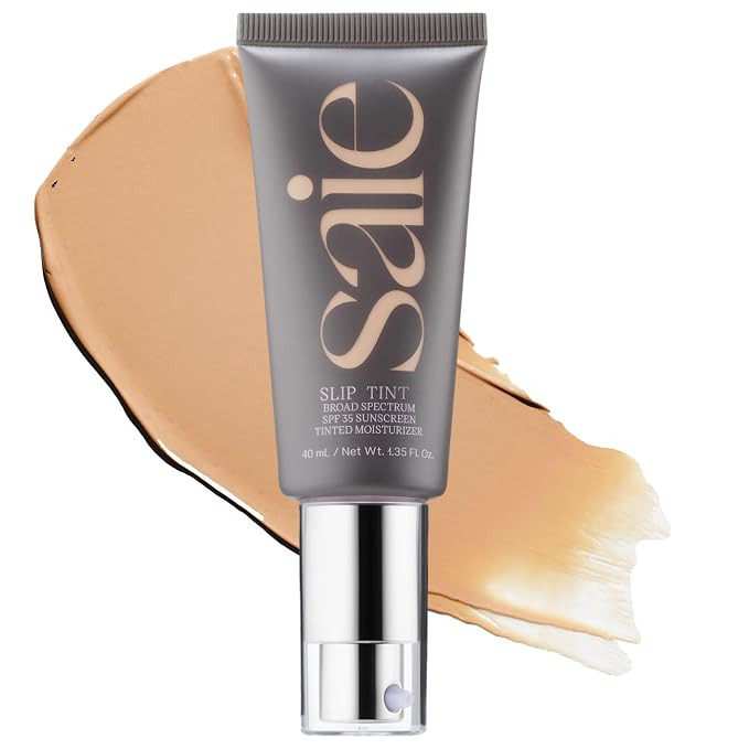 Saie Slip Tint Tinted Moisturizer with SPF 35 - Light Coverage, Glowy Skin Tint & Mineral Sunscre... | Amazon (US)